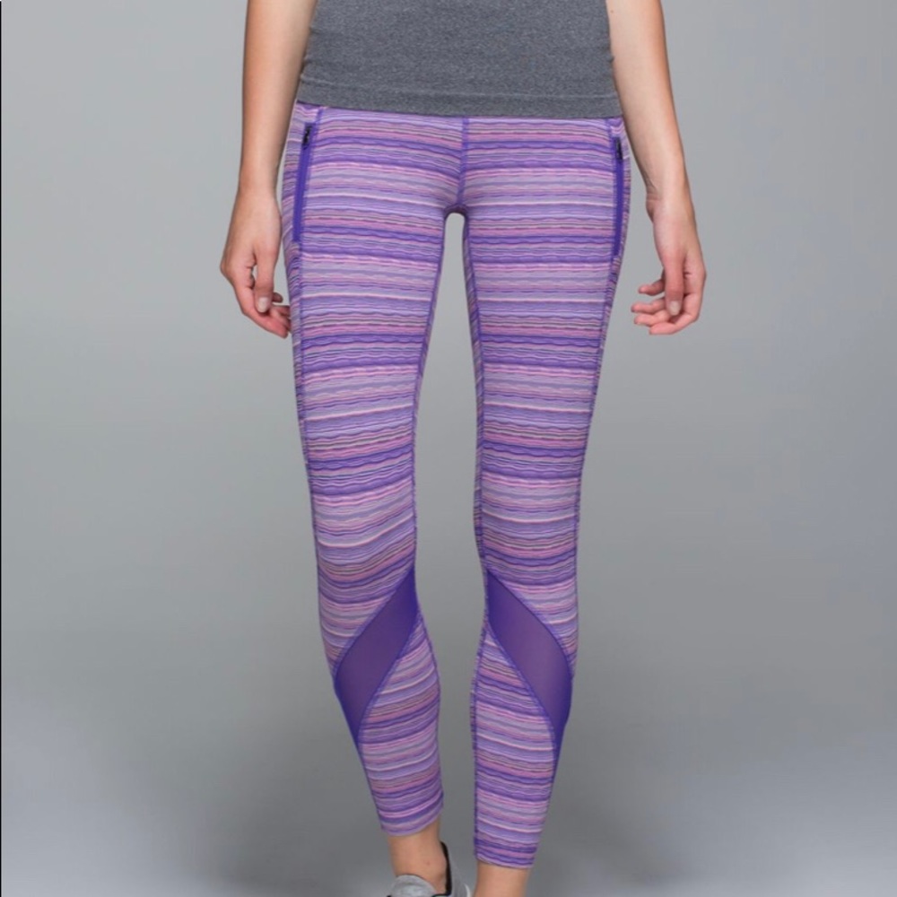 Lululemon Inspire Tight II (Mesh) - Iris Flower